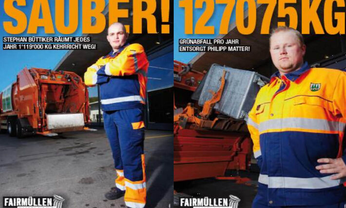 Plakatkampagnen «Die Saubermänner von Olten» und «Auch das Gute muss gesagt sein»