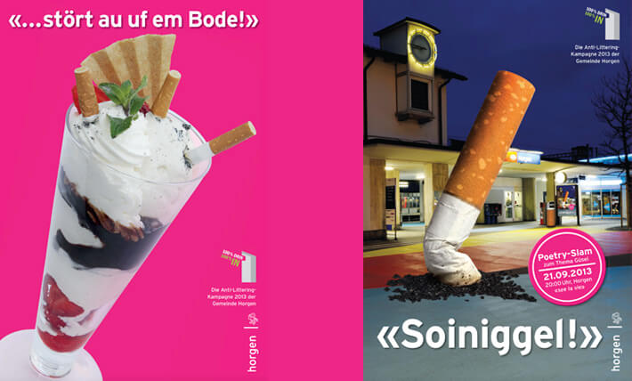 Horgen sagt Zigarettenstummel den Kampf an