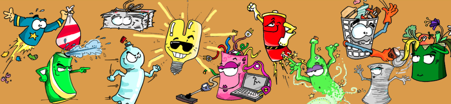 Unterrichtsunterlagen für Schulen "Anti-Littering und Recycling Heroes"